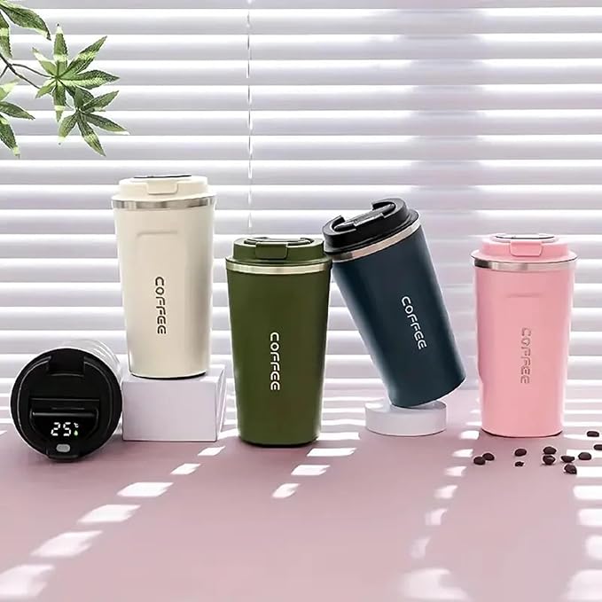 400ml Insulated Coffee Mug, Travel Mug Spill Proof