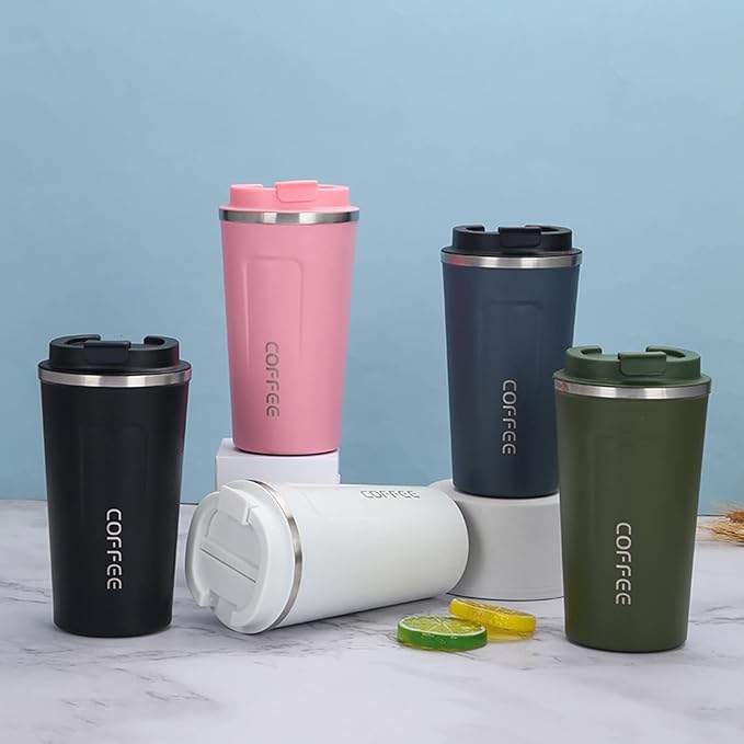 400ml Insulated Coffee Mug, Travel Mug Spill Proof