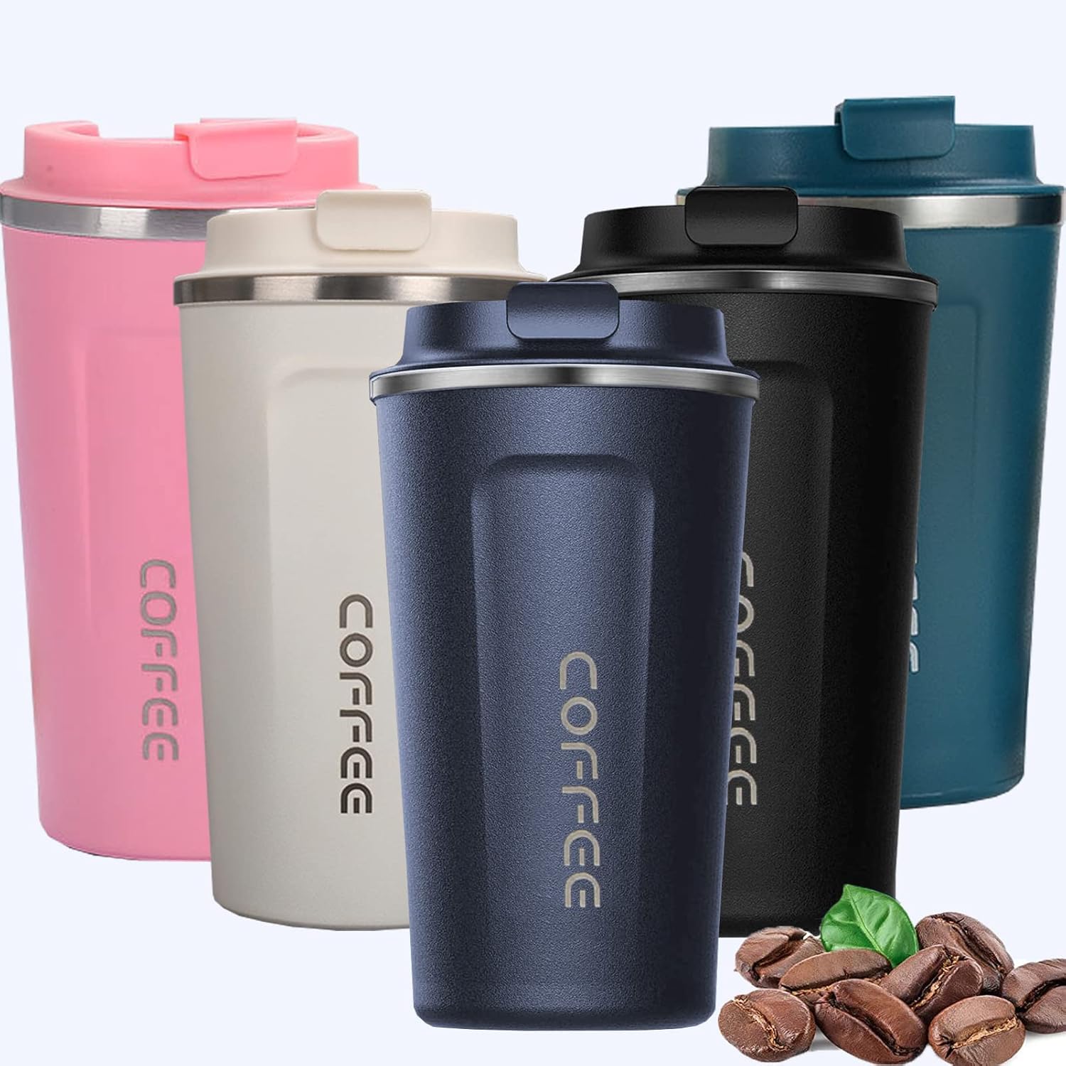 400ml Insulated Coffee Mug, Travel Mug Spill Proof
